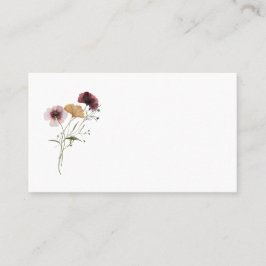 Moderne Platzkarte der Wildblume