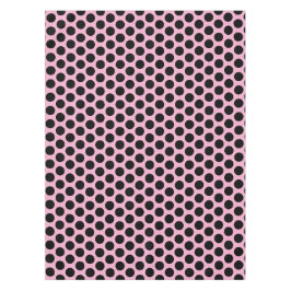 Moderne Polka Dots | Elegant, schwarz und rosa Tischdecke