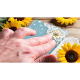 Moderne Polterabend Lace Sunflower String Lights Post-it Klebezettel