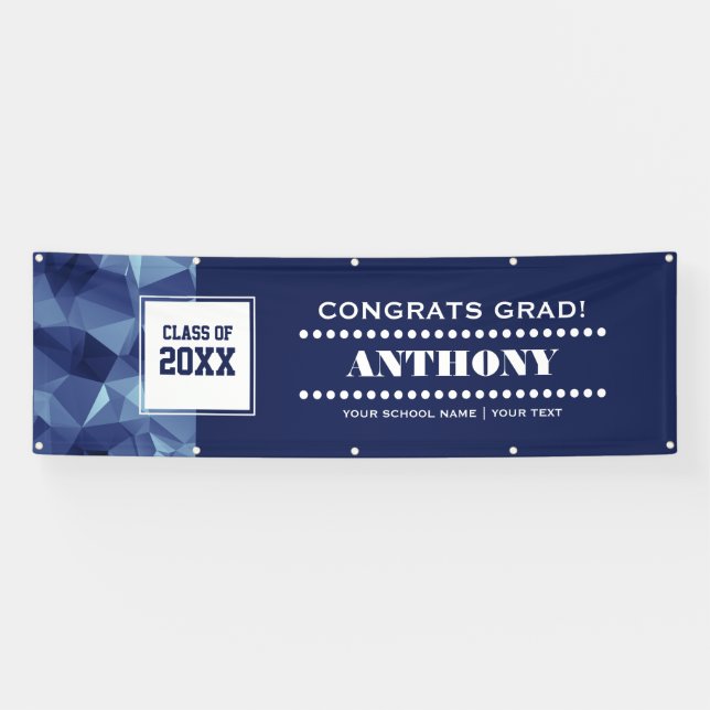 Moderne polygonale Graduierungspartei Banner (Horizontal)