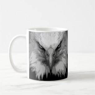 Moderne Pop Art Eagle Kopf Template Tiere Kaffeetasse