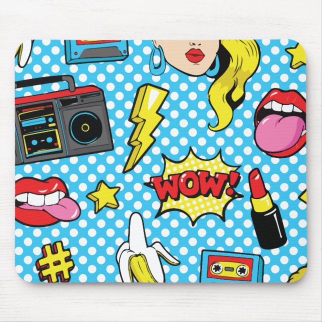 Moderne Pop-Art  Mousepad (Vorne)