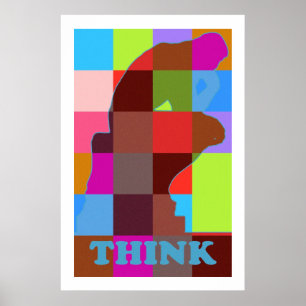 Moderne Popkunst DENKEN Poster