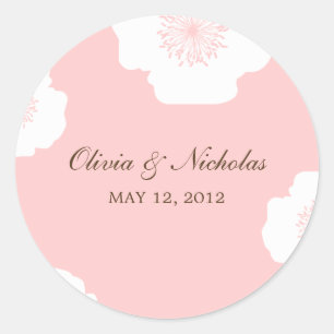 Moderne Poppies bevorzugen Sticker - Rosa