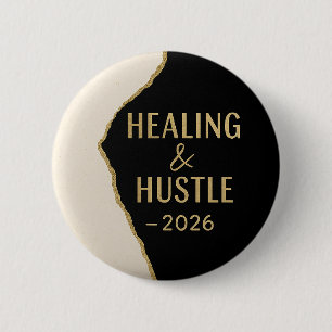 Moderne Positivitäts-Hustle und Heilung 2026 Button