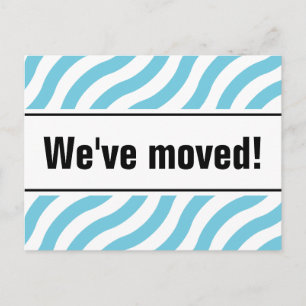 Moderne Postkarten mit blauen Linien