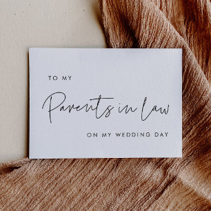 Moderne Pour mes parents carte de jour de mariage