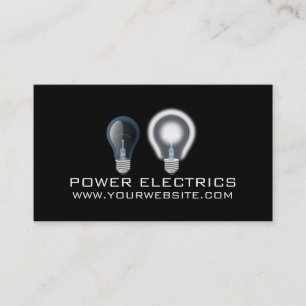 Moderne Power Electrical Electrician Card Visitenkarte
