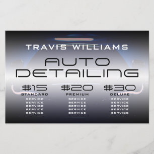 Moderne Preisangebot Automobil Flyer