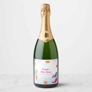 Moderne Princess Mermaid Ocean Coral Baby Dusche