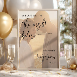 Moderne Probe aus Minimalistischem Schwarz und Wei Poster