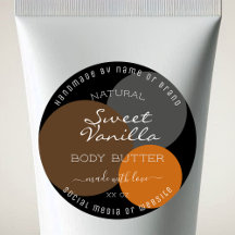 Moderne Produktverpackungsmarken Orange Circles