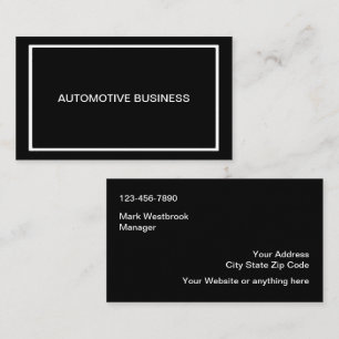 Moderne professionelle Auto-Businesskarten Visitenkarte