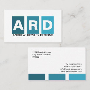 Moderne professionelle Blautöne Visitenkarte