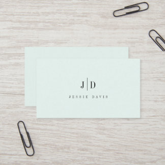 Moderne professionelle einfache Monogramm-Schriftz Visitenkarte