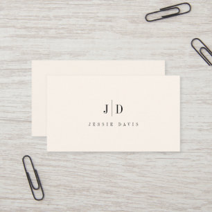 Moderne professionelle einfache Monogramm  Visitenkarte