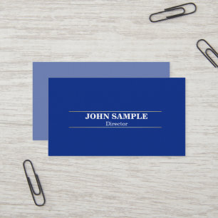 Moderne professionelle elegante Gestaltung Blau Go Visitenkarte