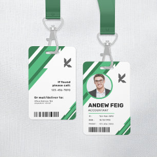 Moderne professionelle Firmenangestellten-ID-Auswe Ausweis