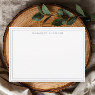 Moderne professionelle graue Doppelrandkarte Mitteilungskarte