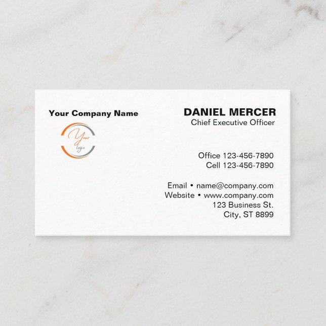 Moderne professionelle Logo-Design Visitenkarte (Vorderseite)