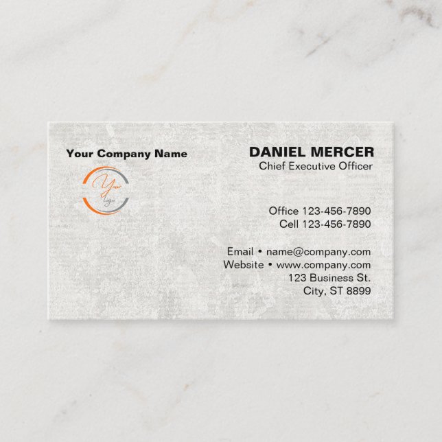 Moderne professionelle Logo-Design Visitenkarte (Vorderseite)