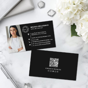 Moderne professionelle QR-Code-Foto-Logo für Schwa Visitenkarte