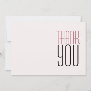 Moderne professionelle Roségold-Minimalistin Dankeskarte