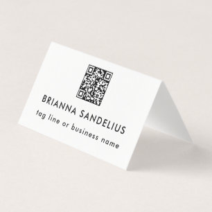Moderne professionelle Schwarz-Weiß-QR-Code-Vorlag