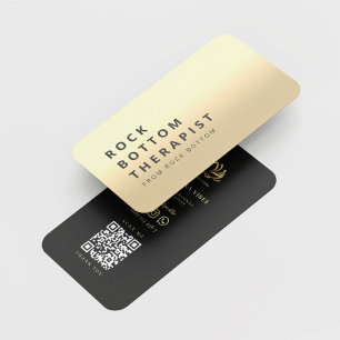MODERNE PSYCHOLOGISTISCHE ROCKBOTTOM-THERAPIE VISITENKARTE