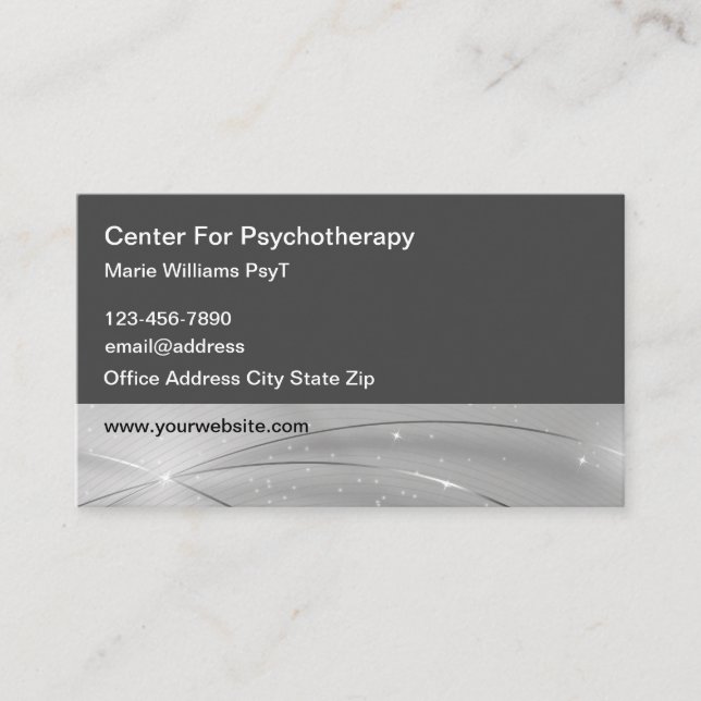 Moderne Psychotherapeutin Visitenkarte (Vorderseite)