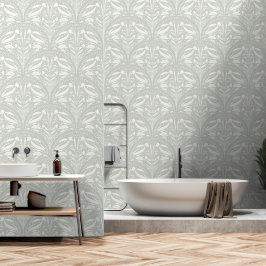 Moderne Pulverbeschichtung Grüner Boho Art Deco Mu Tapete