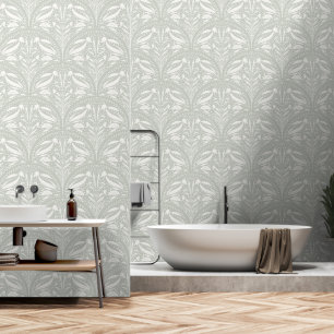 Moderne Pulverbeschichtung Grüner Boho Art Deco Mu Tapete