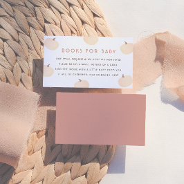 Moderne Pumpkin-Bücher für Baby-Dusche Begleitkarte