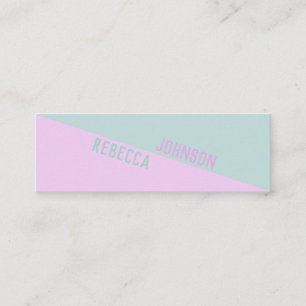 Moderne Punchy Pastel Duotone - Carte de visite