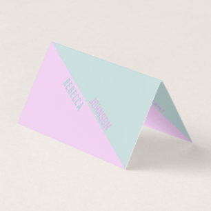 Moderne Punchy Pastel Duotone - Carte de visite