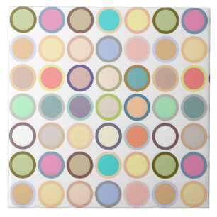 Moderne Punkte des Mittelalters - weiß mit Pastel Fliese