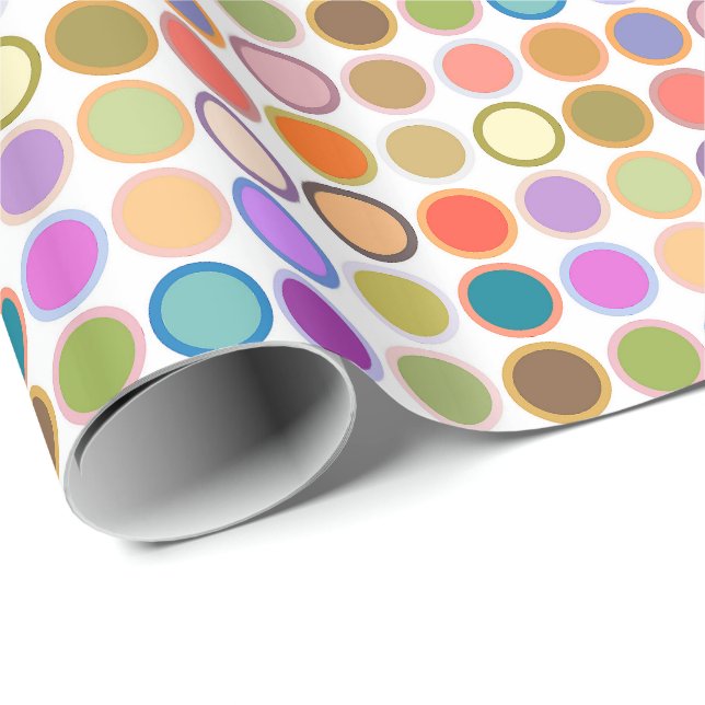 Moderne Punkte des Mitteljahrhunderts, mehrfarbige Geschenkpapier (Rolleneckpunkt)