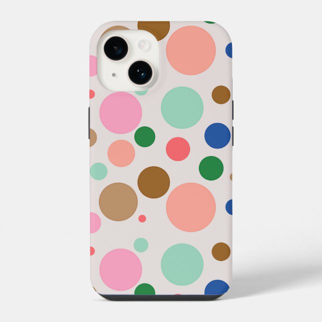 Moderne Punkte-Muster  iPhone 14 Hülle (Rückseite)
