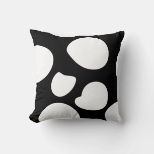 Moderne Punkte   Schwarz-Weiß-Kissen Kissen