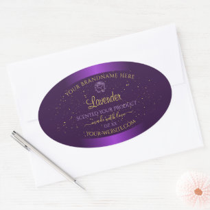 Moderne Purple produit Étiquette Parties scintilla