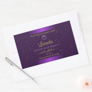 Moderne Purple produit Étiquette Parties scintilla