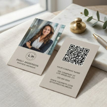 Moderne QR Business Card für das benutzerdefiniert