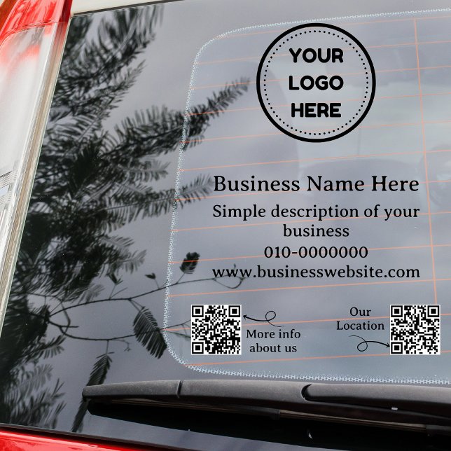 Moderne QR Code Business fördern Auto oder Fensteraufkleber (Von Creator hochgeladen)