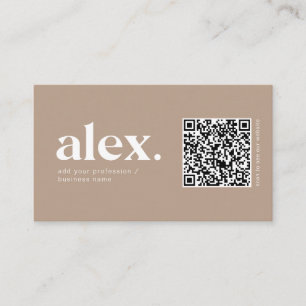 Moderne QR-Code-Logo Visitenkarte