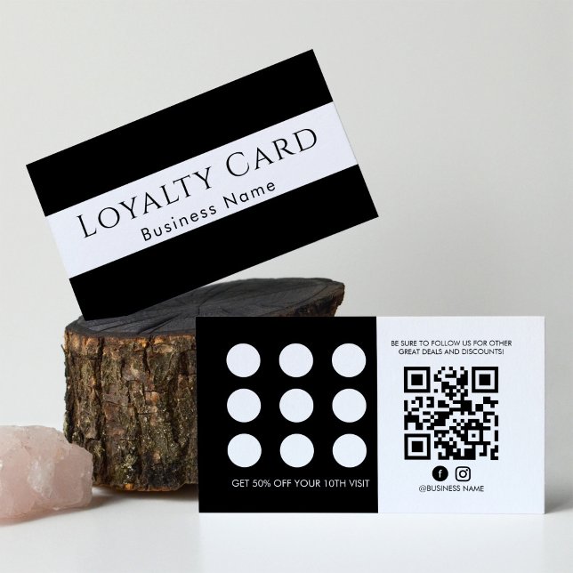 Moderne QR Code Loyalty Customer Briefmarke oder P Rabattkarte (Von Creator hochgeladen)