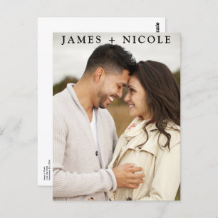 Moderne QR Code Scannable Wedding R.S.V.P. Antwort Postkarte