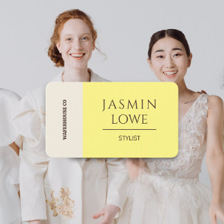 Moderne QR Code Social Media Verbinden wir Gelb Visitenkarte