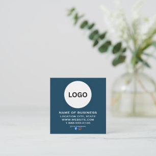 Moderne QR-Code-Soziale Medien Benutzerdefiniert Quadratische Visitenkarte