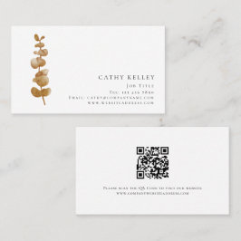 Moderne QR-Code-Visitenkarte Visitenkarte