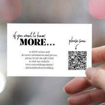 Moderne QR-Codedetails online uAwg Website Hochzei